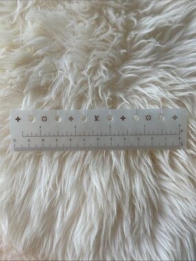 Authentic Louis Vuitton Pearlescent Ruler for LV Agenda